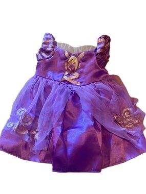 Build-A-Bear Rapunzel Purple Princess Dress Plush Stuffed Animal